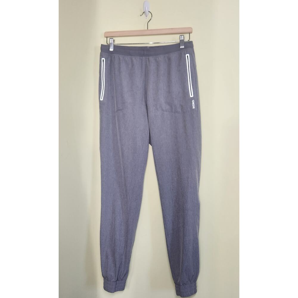 Skora Qwik Dry Jogger Pants Mens Size S Gray Running Gym Luxe